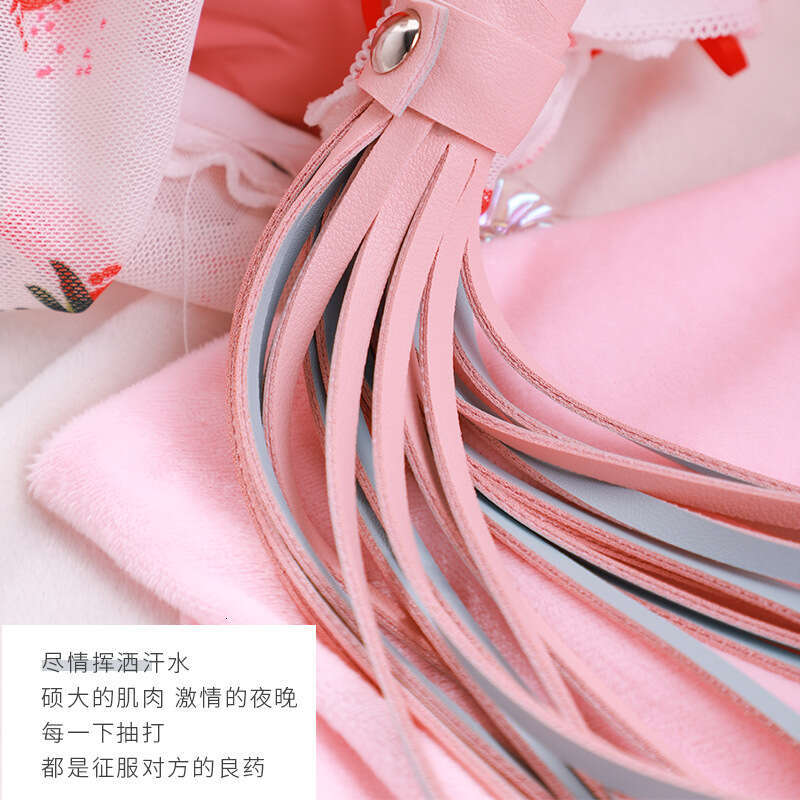 Alternative Sex SM Props Female Slave Training Punishment SP Whip Macaron Sex Leather Whip SM Adult Products