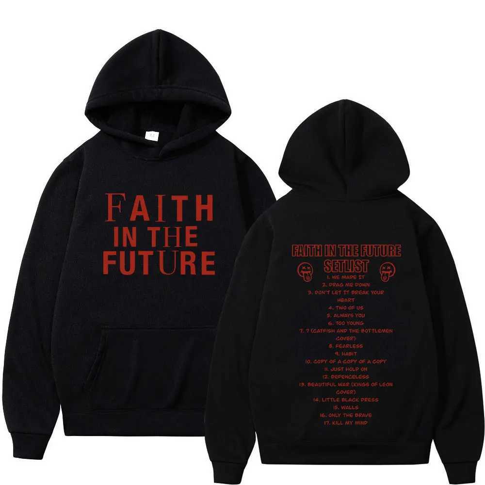 Men's Hoodies Sweatshirts Faith in The Future 2024 Tour Concert Hoodie Men Fashion Hip Hop Hooded Sweatshirts Fans Gift Harajuku Vintage Oversize