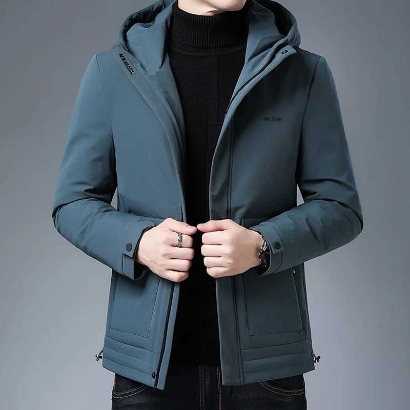 Top Grade Men Winter Coat 2024 New Arrivals Fashion Casual Thick Warm Windbreaker Jacket Brand Mens Clothes Hooded Coats LX241009