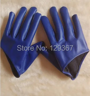 Womens Short n PU Leather Half Palm Motorcycle Gloves Performance Dance R982 241009