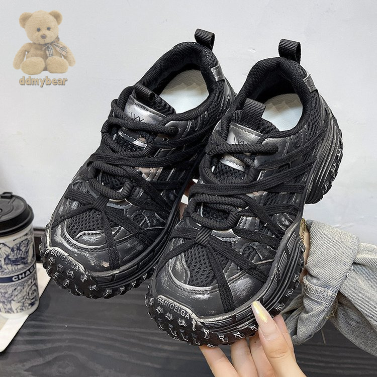 Ddmybear Short Paris Dad For Women 2024 New Strap Tire Durian Sole Casual Sports Shoes Chinese Brand Shoes F1011-67
