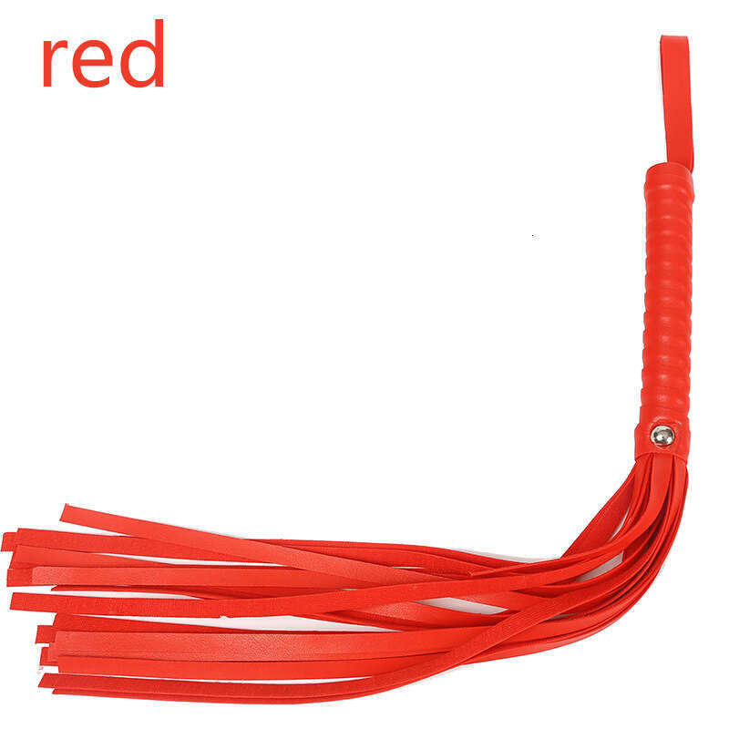 Cross border hot selling SM prop tassel small whip SP punishment training erotic leather whip alternative adult products