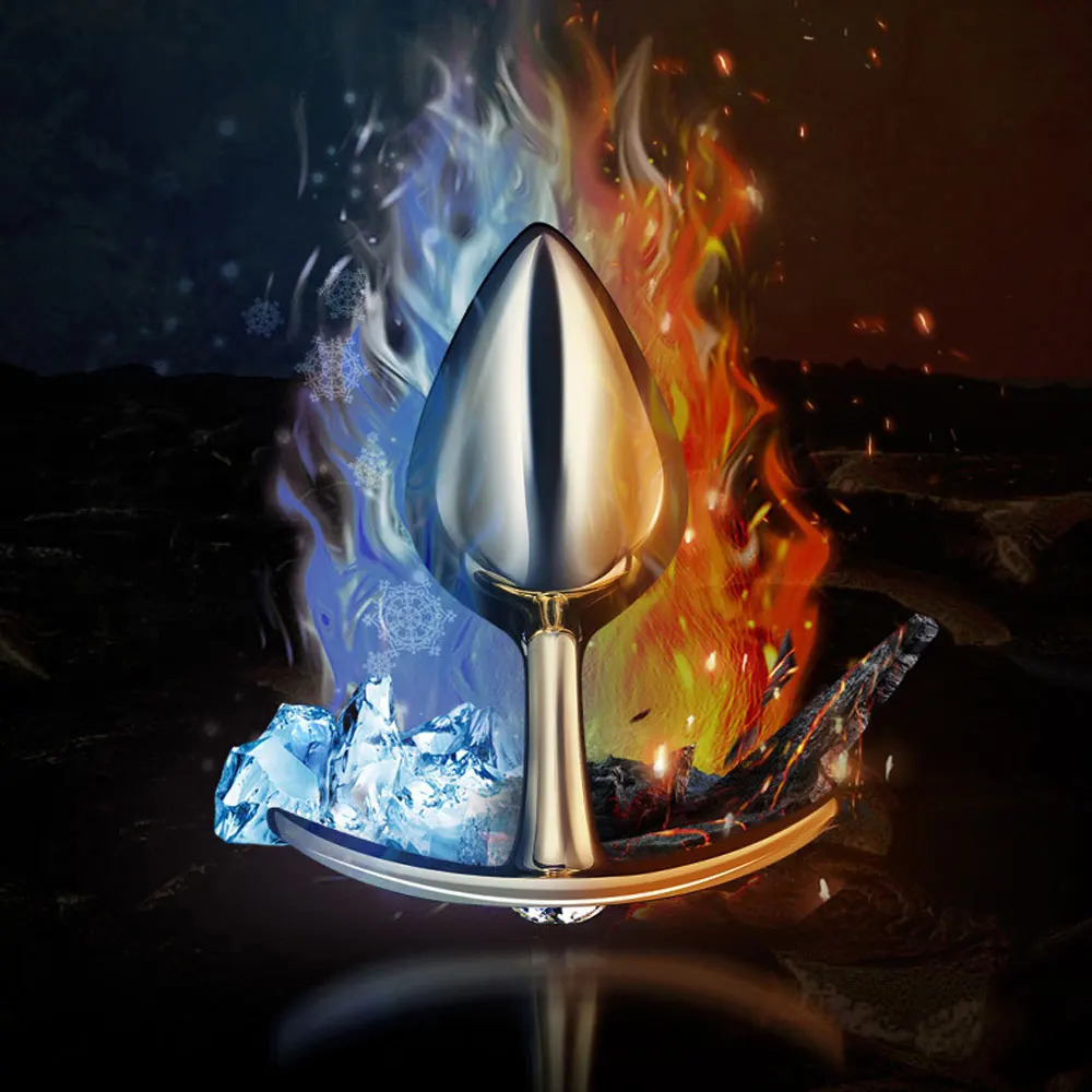 3size anal bead crystal jewelry love butt plug stimulating toy penis stainless steel 241009