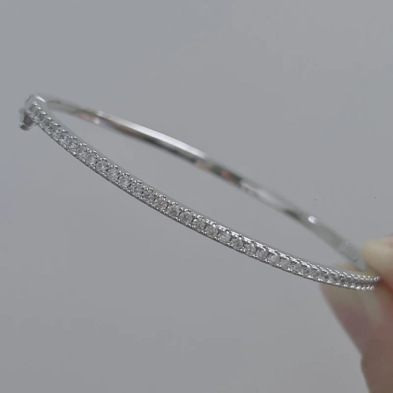 High quality pure 925 silver womens gold diamond wedding jewelry rivet bracelets designer bracelet women luxury jewelry gold mens bracelet designer br - view 3