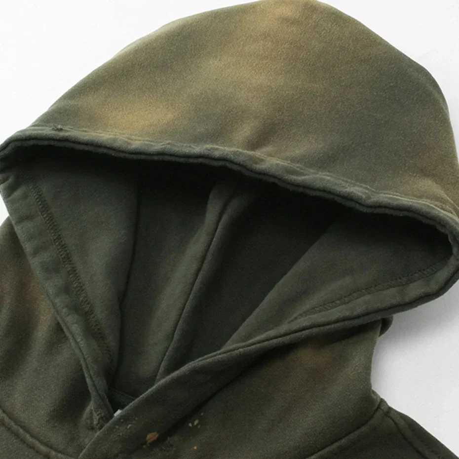 Men's Hoodies Sweatshirts Mens Tracksuits Mens Sets Autumn Winter Hoodies Pants Male Vintage Oversized Hoodie Streetwear Spot Suits Black Q241009