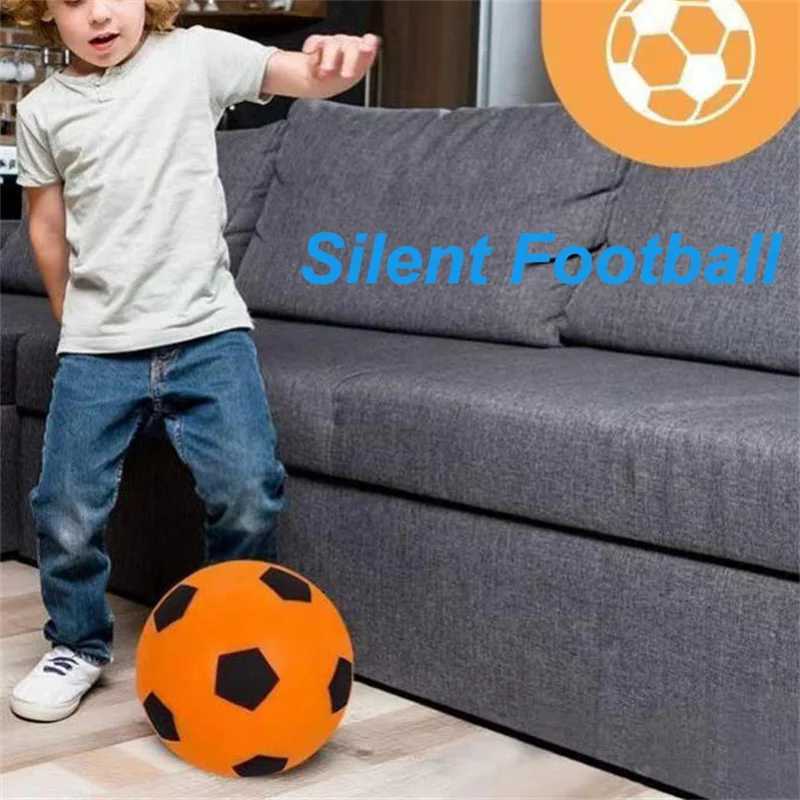 Sint Football PU foam Uncoated High Density Soft Soccer Ball Indoor Quiet Jumping Ball TrainingW241008
