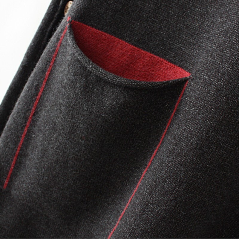 Women's Loose Long Knitted Pullover, Sweater Vest, Winter, Block Color, Hooded, Side Buttons, Curve Jumper, Plus Size, 4Xl