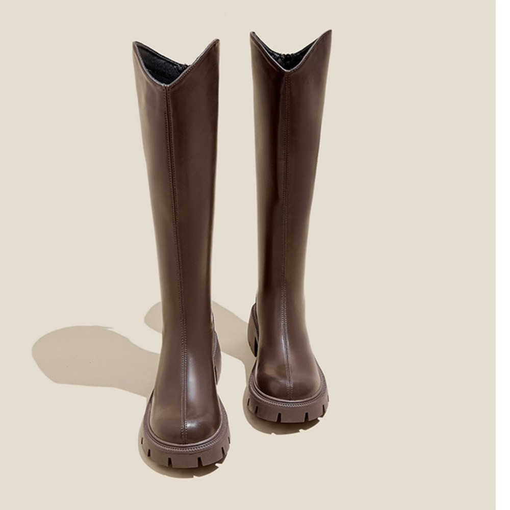 Womens Martin Boots Thick Soled Long Boots For Autumn Winter Fashion Boots Sponge Cake High Knight Boots 240826