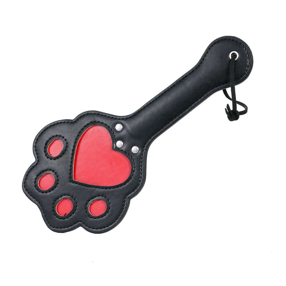 Fun leather swatter manufacturer SM hand swatter wholesale adult products PU leather swatter cross-border cat paw swatter adult products SP