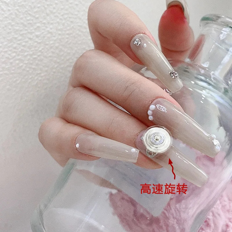 TSZS 3 pieces/batch Rotating Nail Charm Snowflake Nail Diamond Nail Art Pearl Christmas Nail Charm 241008