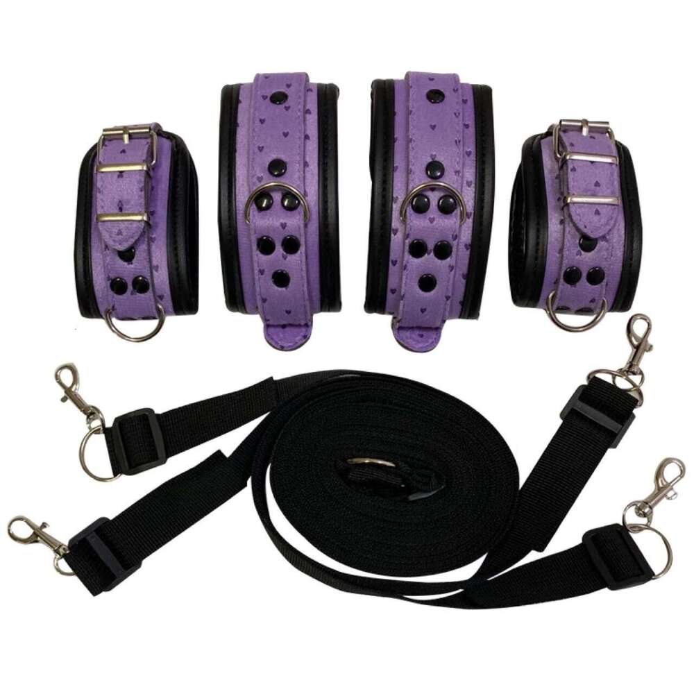 SM adult sex toy restraint set, bed tie, bed binding, adjustment, binding, hand and foot handcuffs, factory direct sales