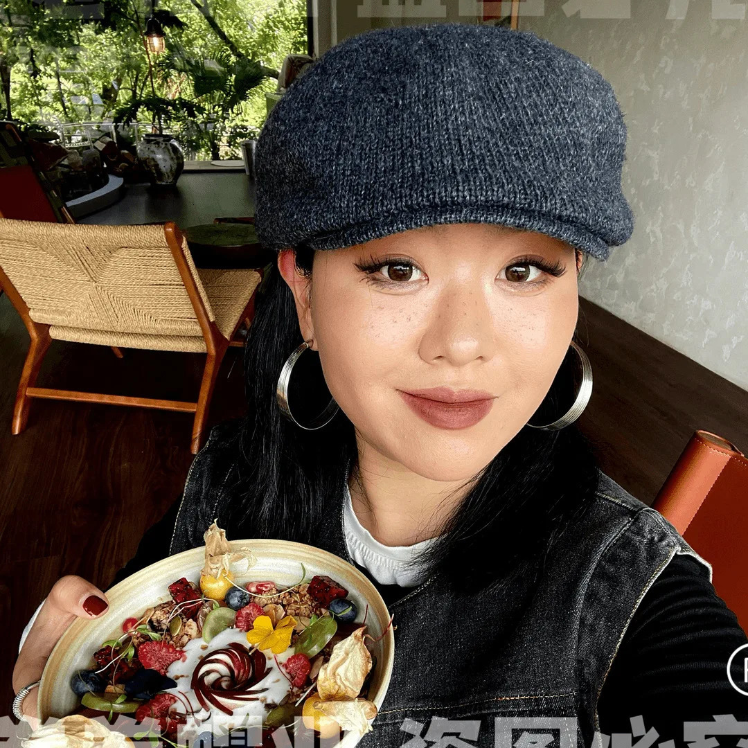 XXL Big Head Size 56-63cm Street Retro Forward Hat UK Beret Fashion Knitted Look Small Face Hat Y2k 241007