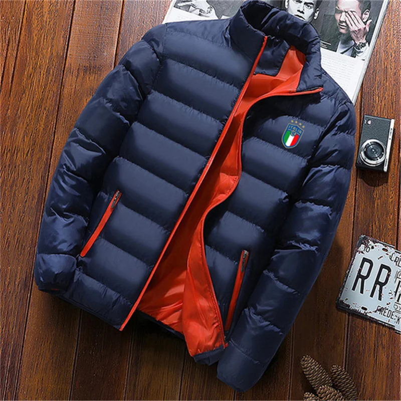 Mens thickened outdoor camping leather coat fashionable monochrome jacket UR bracket winter 2024 240905