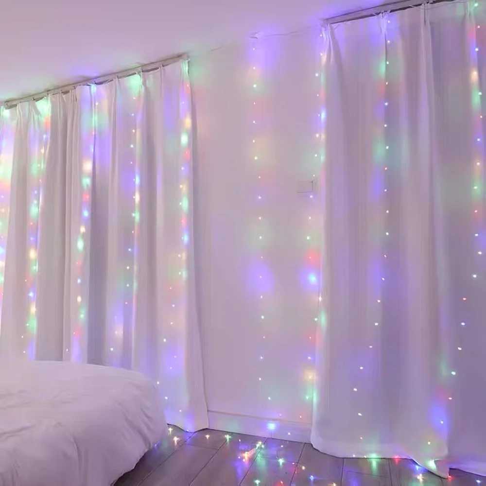 Lights Curtains Garden Merry Home Celebration Christmas Gifts Navidad 2021 New Year Decoration W241008