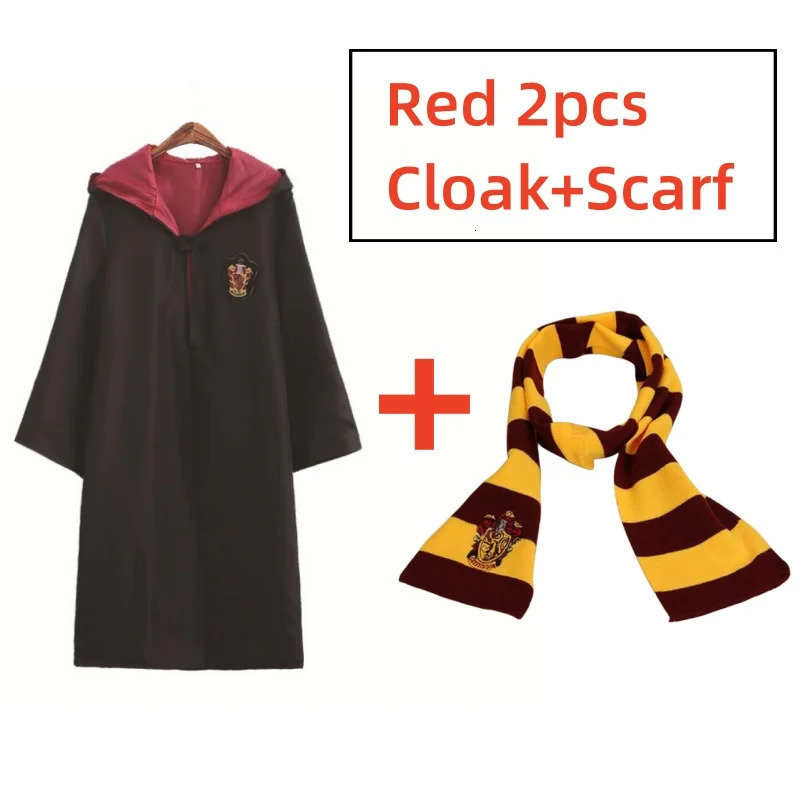 Magic School Magic Costume Set Mens Shawl Tie Role Play Adult ren Halloween Christmas Prop Gift 241009