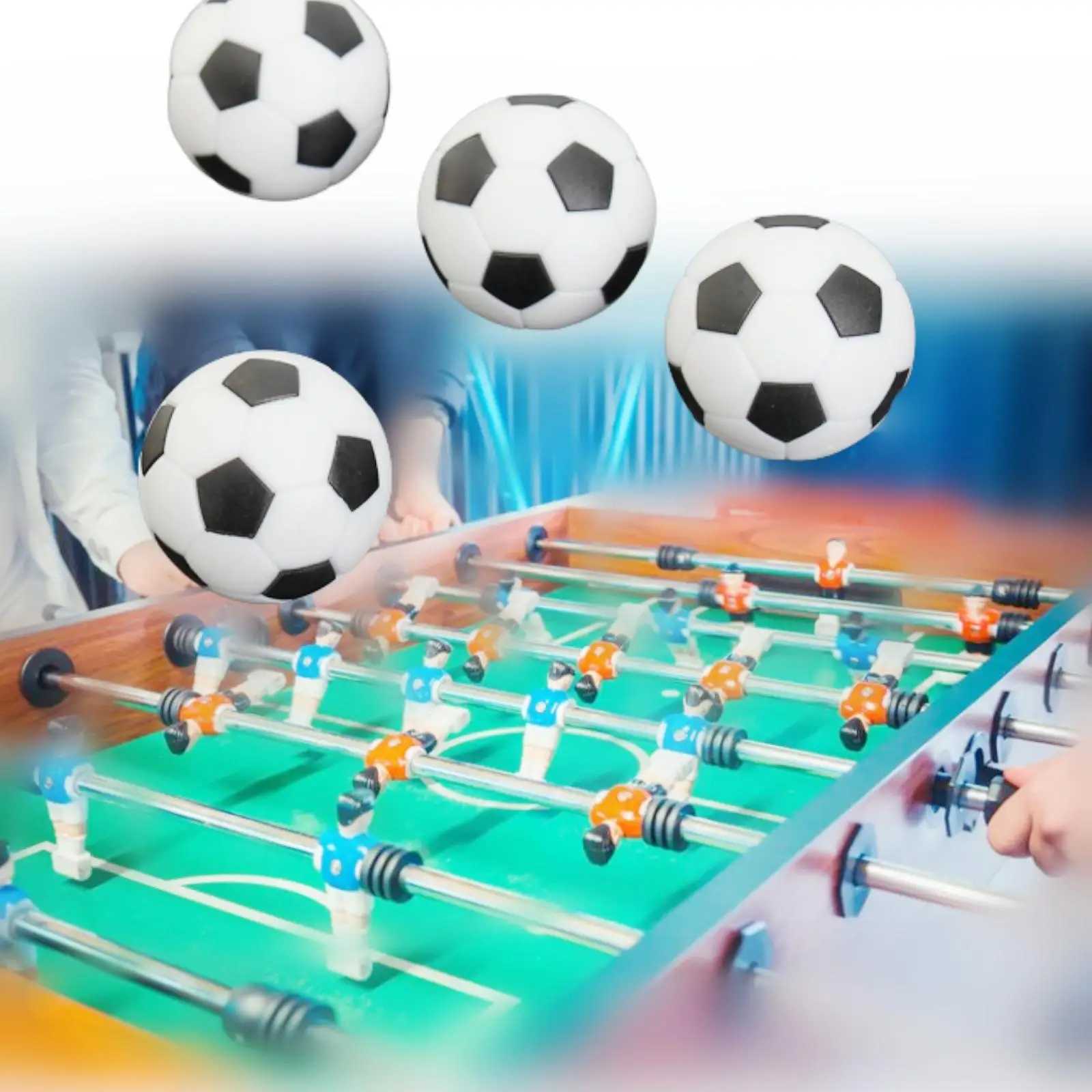1Pcs 32mm label football replaces football game mini resin label football black and white ball indoor party board gameW241008