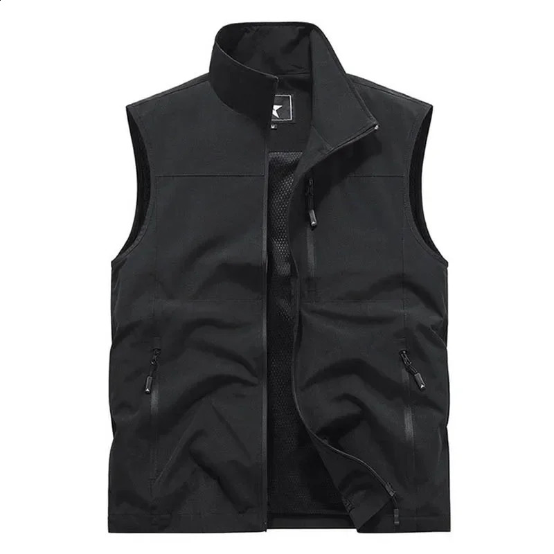 MAN VEST Multi-pocket Tactical Men Mens Work Clothes Hunting Large Size Climbing Sleeveless Jacket Clothing Mens 241007