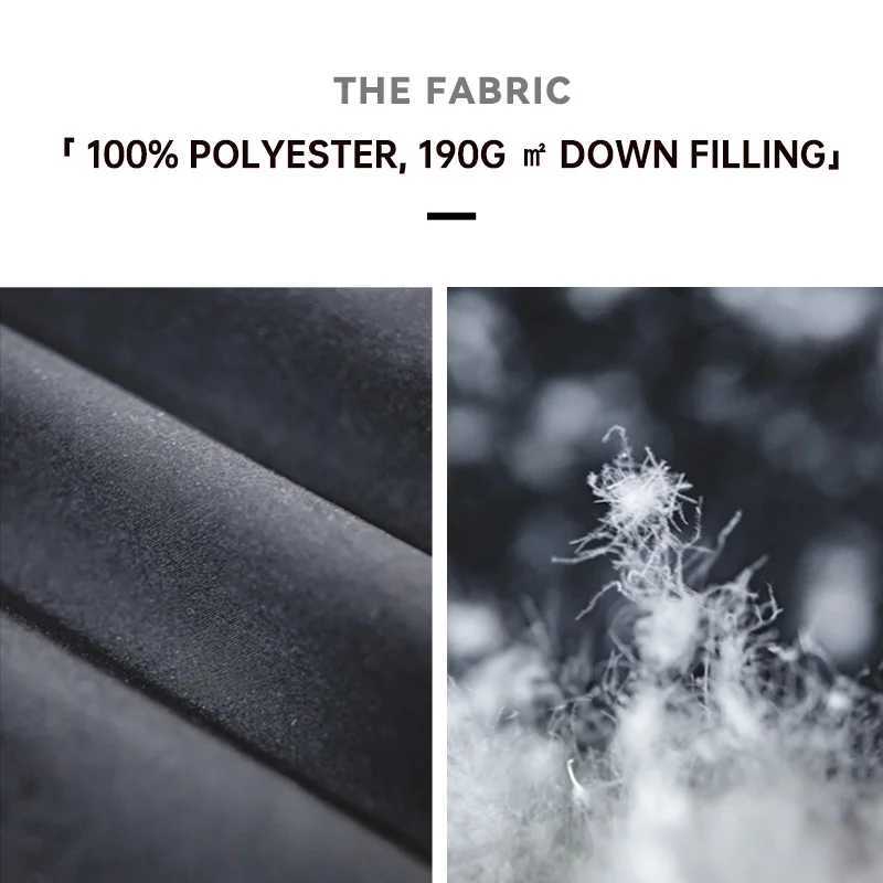 Maden Hooded White Duck Down Jackets for Men Outdoor Warm And Thick Winter Lightweight Coats Casual Short Puffer Jacket Overcoat LX241009