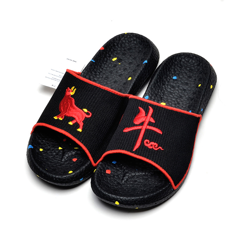 Men Slippers Designer women slides TREEPERI Soft sole slipper Glow In The Dark beach sliders sandals womens embroidered indoor Flats mens shoes Free S