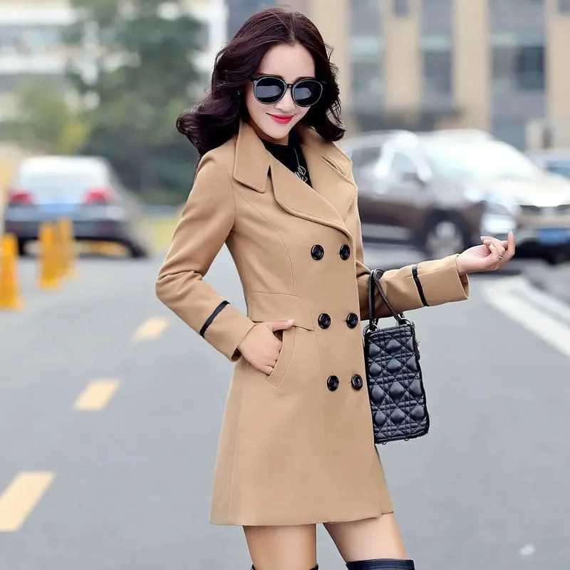 Woman Autumn Winter Jacket 2024 Wool Coats For Women Overcoat Double-breasted Woolen Jackets For Women OuterwearX241009
