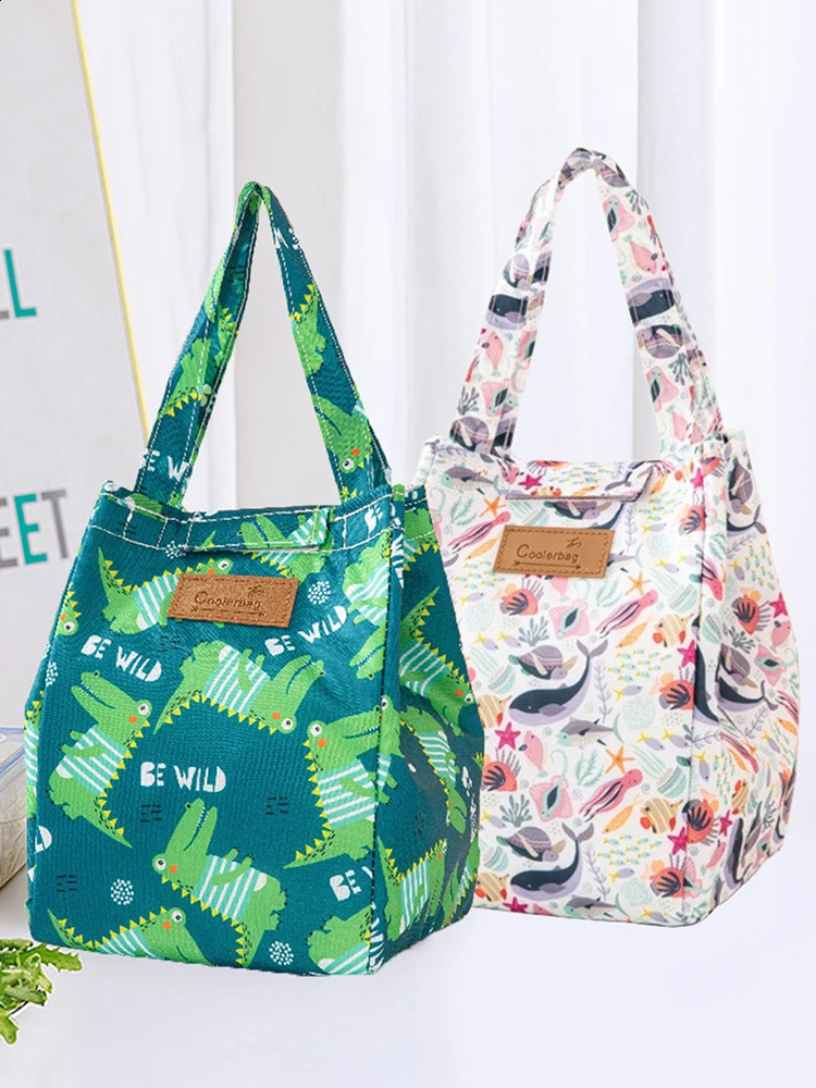 1 PC Portable Insulated Thermal Cooler Bag Lunch Foods Drink Storage Picnic Camping Bags Outdoor Box Beach 240925