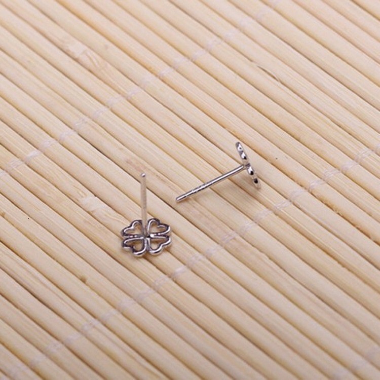 Needle Lucky Su Sier Hollow Love Clover Earnail