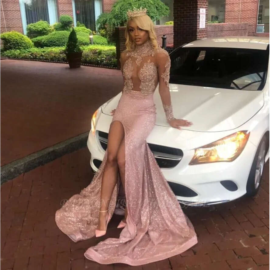 Unique 2020 V Mermaid Neck Sexy Prom Vestidos Special Ocn Dresses Evening Wear Party Gowns estidos