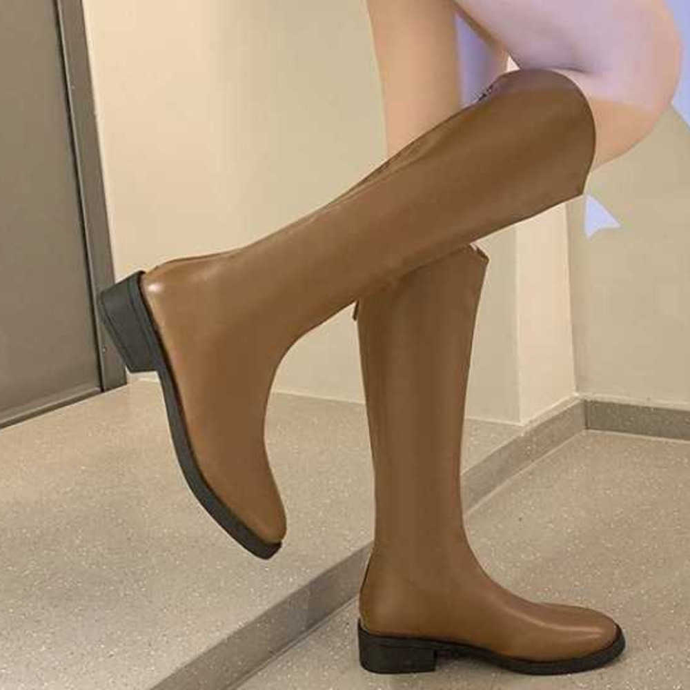 Knee Length Martin Boots Autumn Winter New Styles Martin Boots High Boots Knight Boots Long Fashion Boots Womens Long Boots Slim Legs 240826