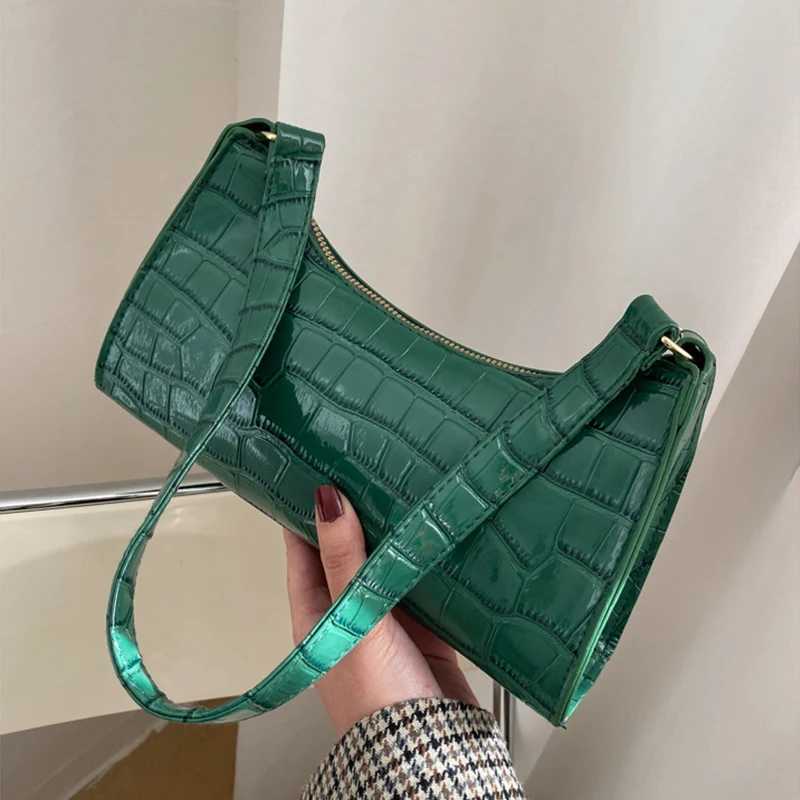 Alligator Pattern Female Small Handbags and Purse Armpit Shoulder Bags High Quality PU Leather Ladies Clutch Totes Bag Z250618