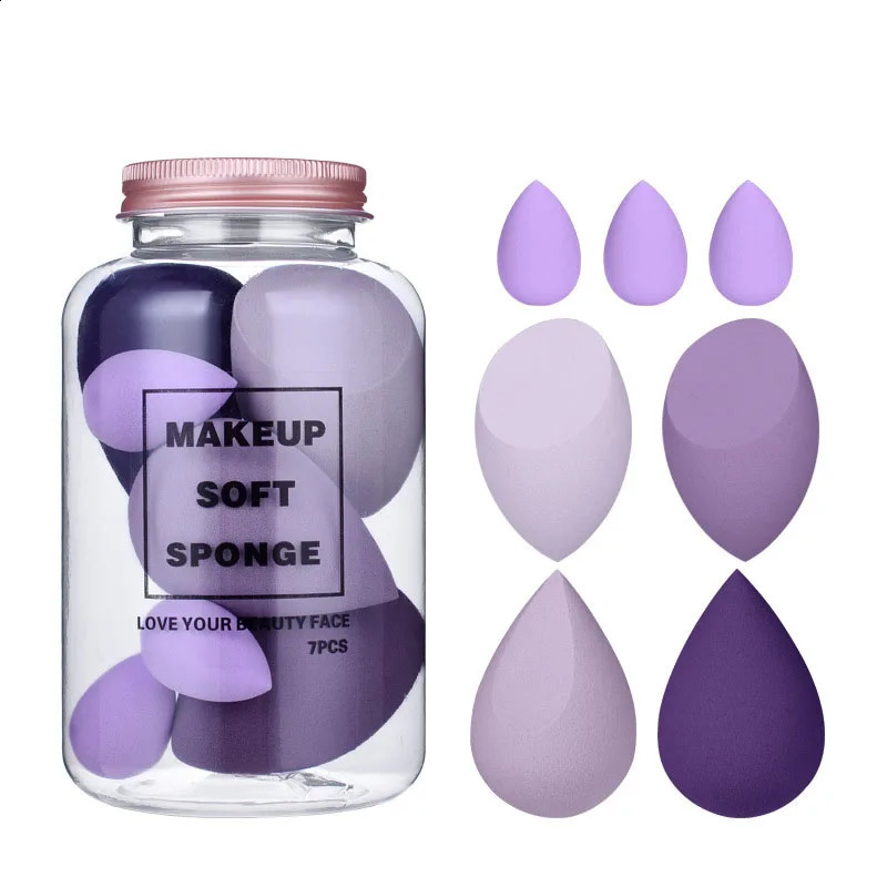 7/4 piece set makeup sponge set beauty cosmetics powder puff for basic cream concealer makeup mixer tool gift set 241008