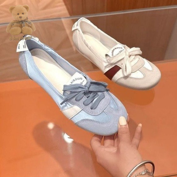 Ddmybear 2024 Shallow Mouth Flat Bottom Ballet Style One Step Simple And Versatile Mary Jane Training Single Shoes Chinese Brand Shoes F1010-57