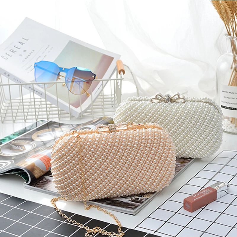 selling sweet ladies and girls pearl club bags in Europe the United States elegant party night 241008