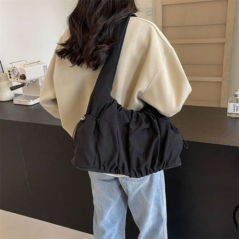 Solid casual sewing thread shoulder bag soft indoor company high-quality womens zipper Pu womens handbag 241008