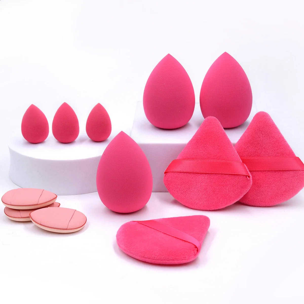 12 Piece Makeup Sponge Blender Beauty Egg Soft Makeup Puff Basic Sponge Powder Puff Female Makeup Accessories Beauty Tools 241008