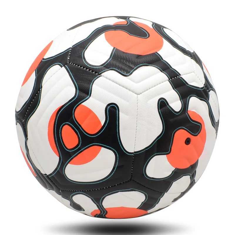 High quality football standard machine sewn ball size 5 PU material kit used for match training footballW241008