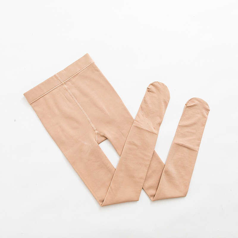 Autumn and winter thin fleece leggings with skin tone, foot stomping, pantyhose, hip lifting, slimming one-piece pants
