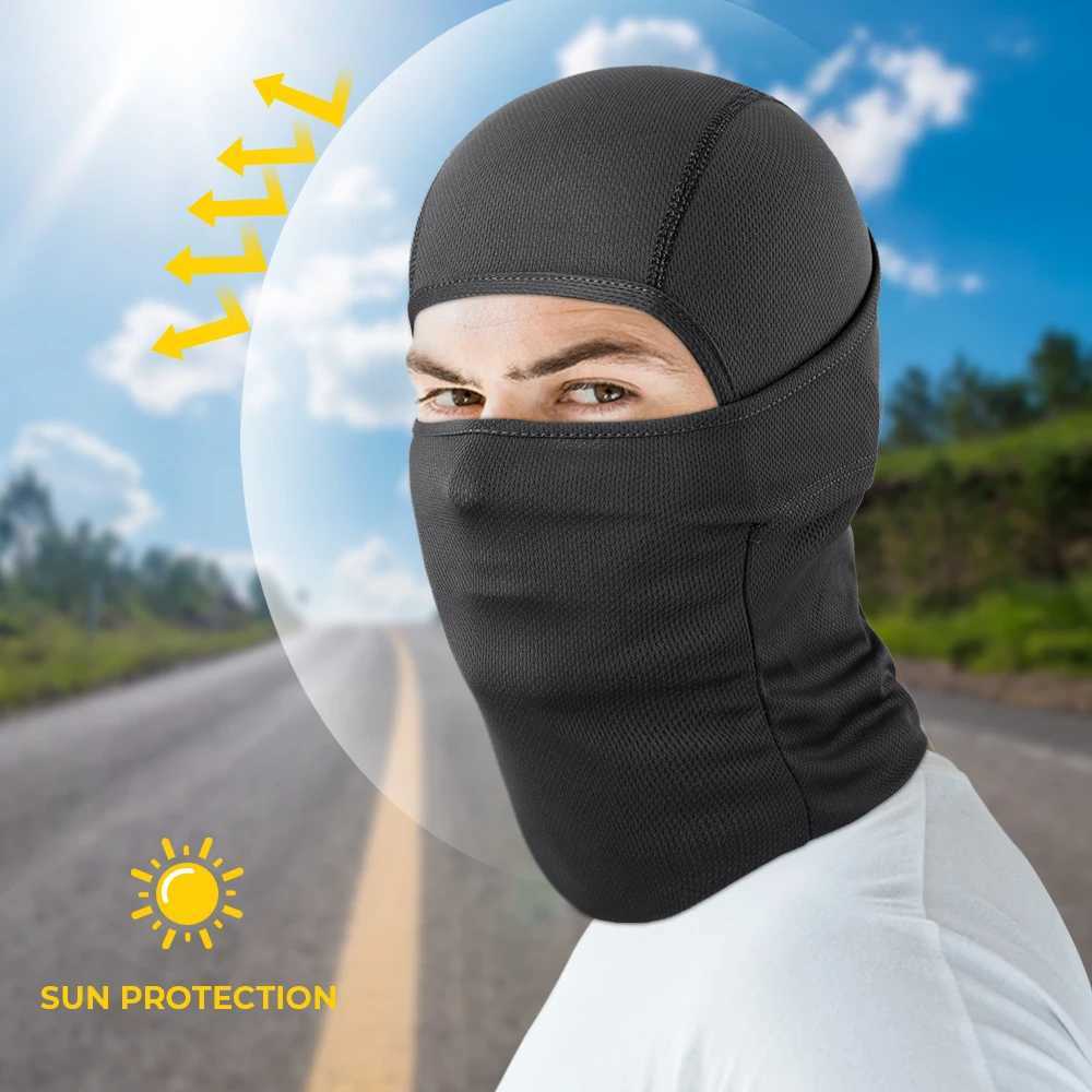 Breathable Balaclava full face mask summer outdoor tactical cover hunting and fishing bear helmet lined with windproof cover W241008