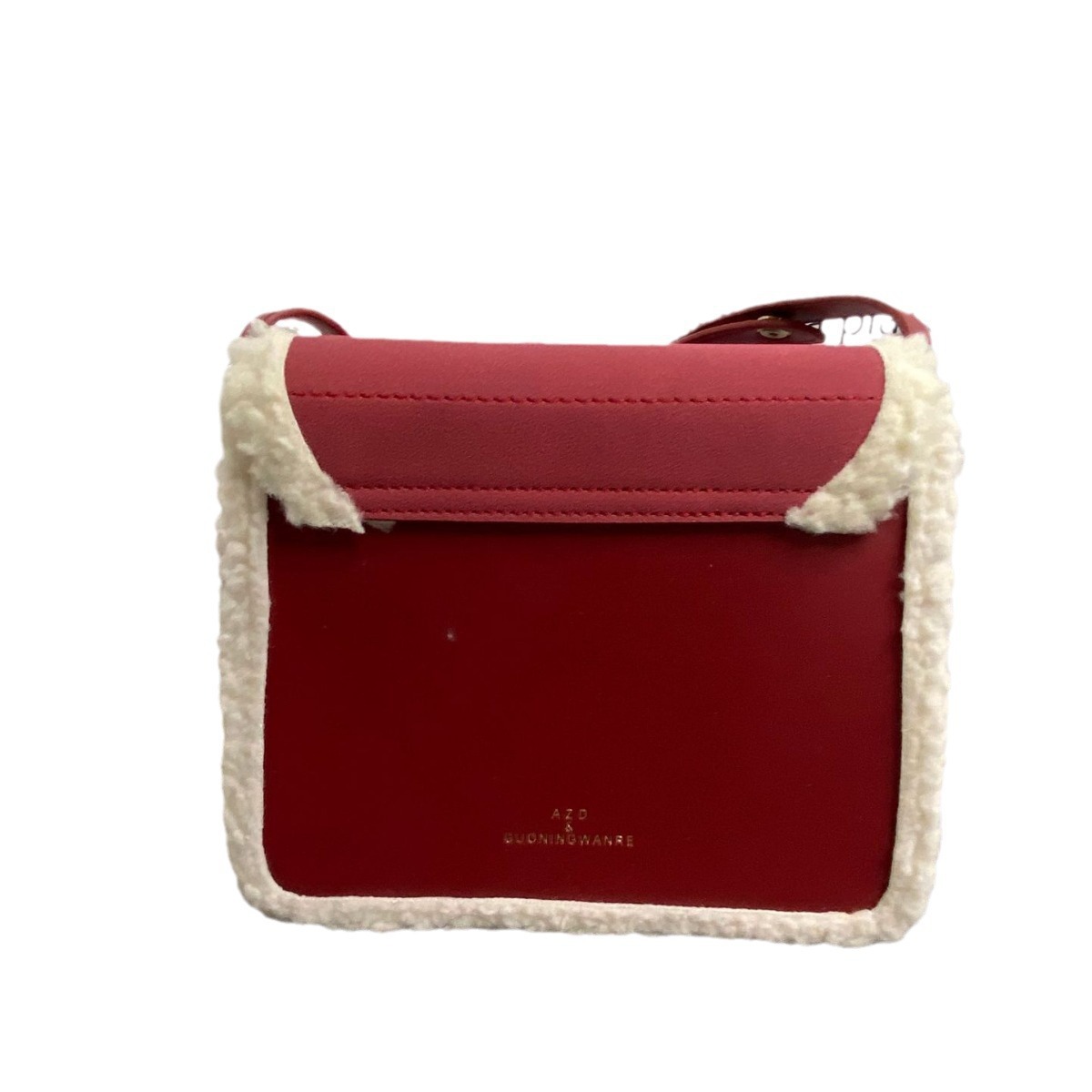 Christmas lamb wool bag new niche small square bag simple everything shoulder bag oblique span bag