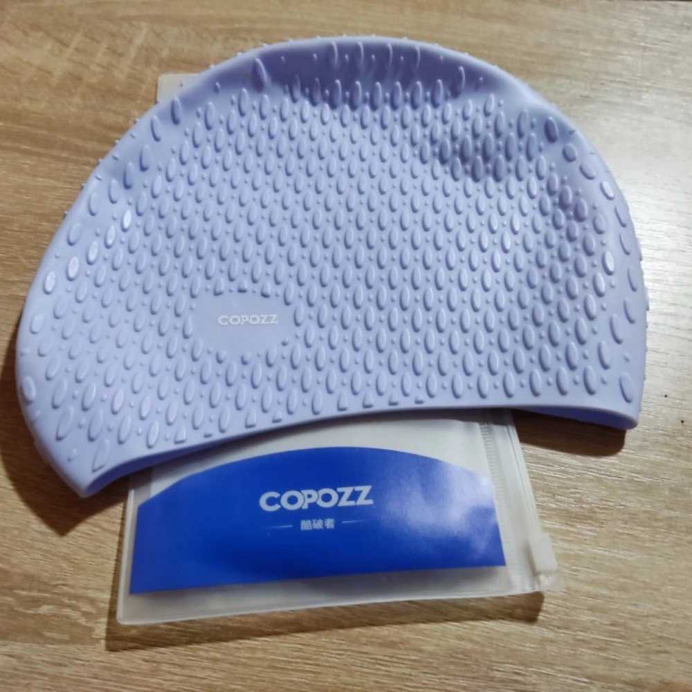 COPOZZ Water Sports Mens Swimming Cap Pool Swimming Cap Long Hair Womens Swimming Cap High Quality Printed Brand CL241009