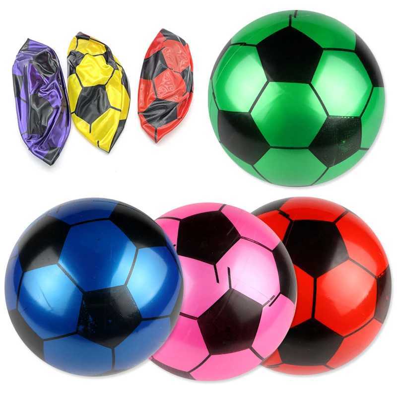 20cm childrens football multi-color PVC inflatable hand pad football sports competition training outdoor game beach elastic ballW241008