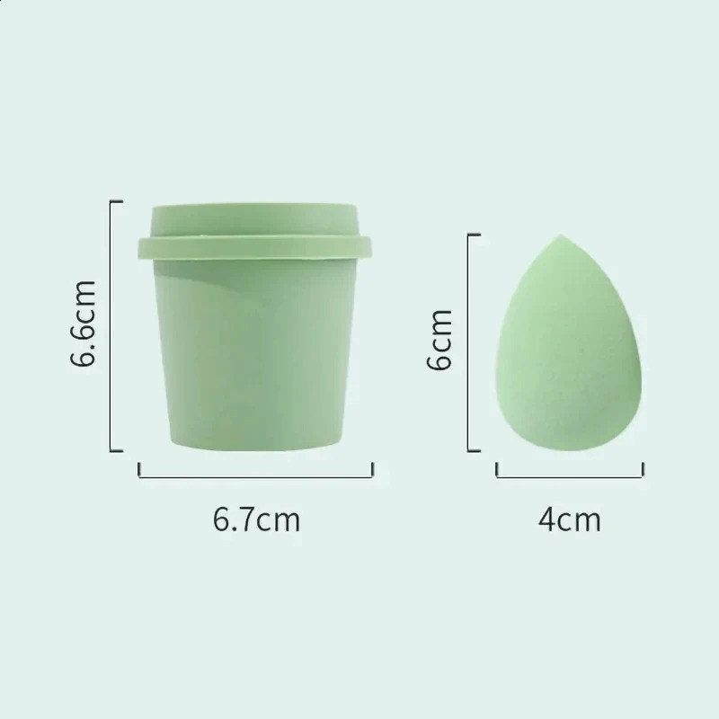 25 customized beauty eggs cosmetics blender customized makeup sponge private label latex free coffee cup makeup sponge 241008