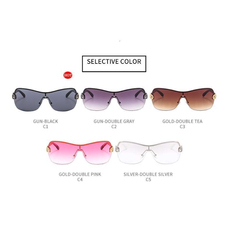 One-Piece Rimless YURERSH Sunglasses Women 2000s Y2k Babys Heart Sun Glasses For Female Wraparound Shades Eyewear Sunglass Y120 glass