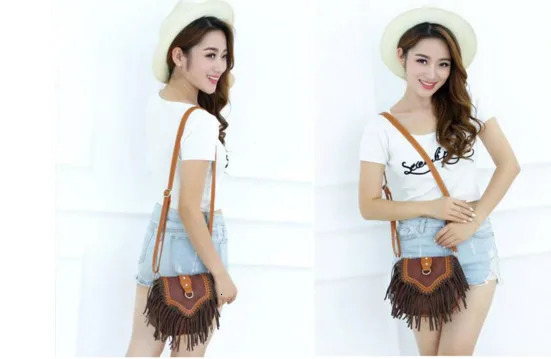 Bohemian bag Bohemian no spirit tassel cross body wallet Retro hippie er womens gypsy edge Bohemian shoulder bag 241008