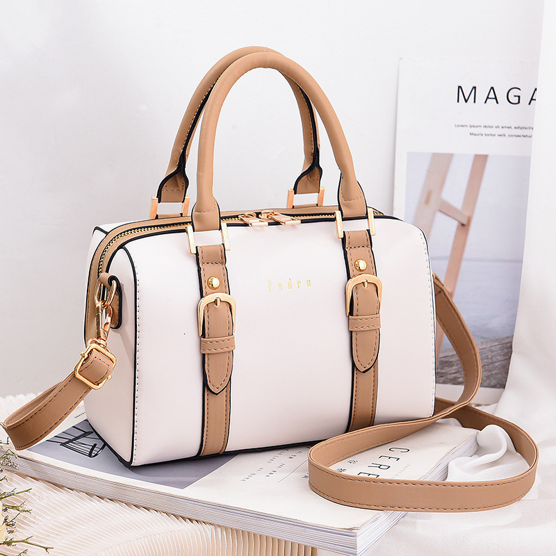 Korean Version Single Shoulder Crossbody Western Style Pillow Bag Women's Handbag PU Leather Fashion Totes Bags