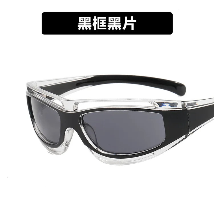 Y2K future sci-fi sunglasses for men and women vintage style 241007