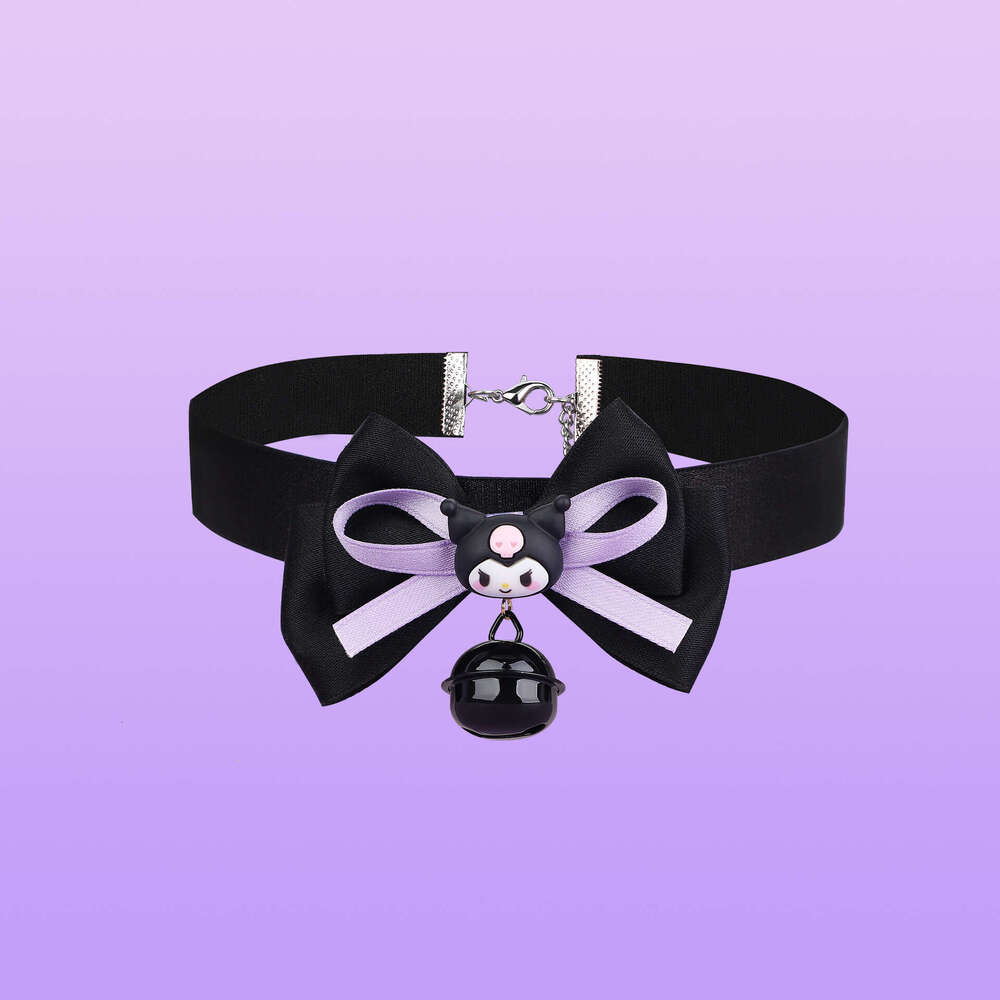 SM Sex Toys Kuromi Cartoon Binding Bell Collar SM Bow Sex Collar Alternative Adult Products