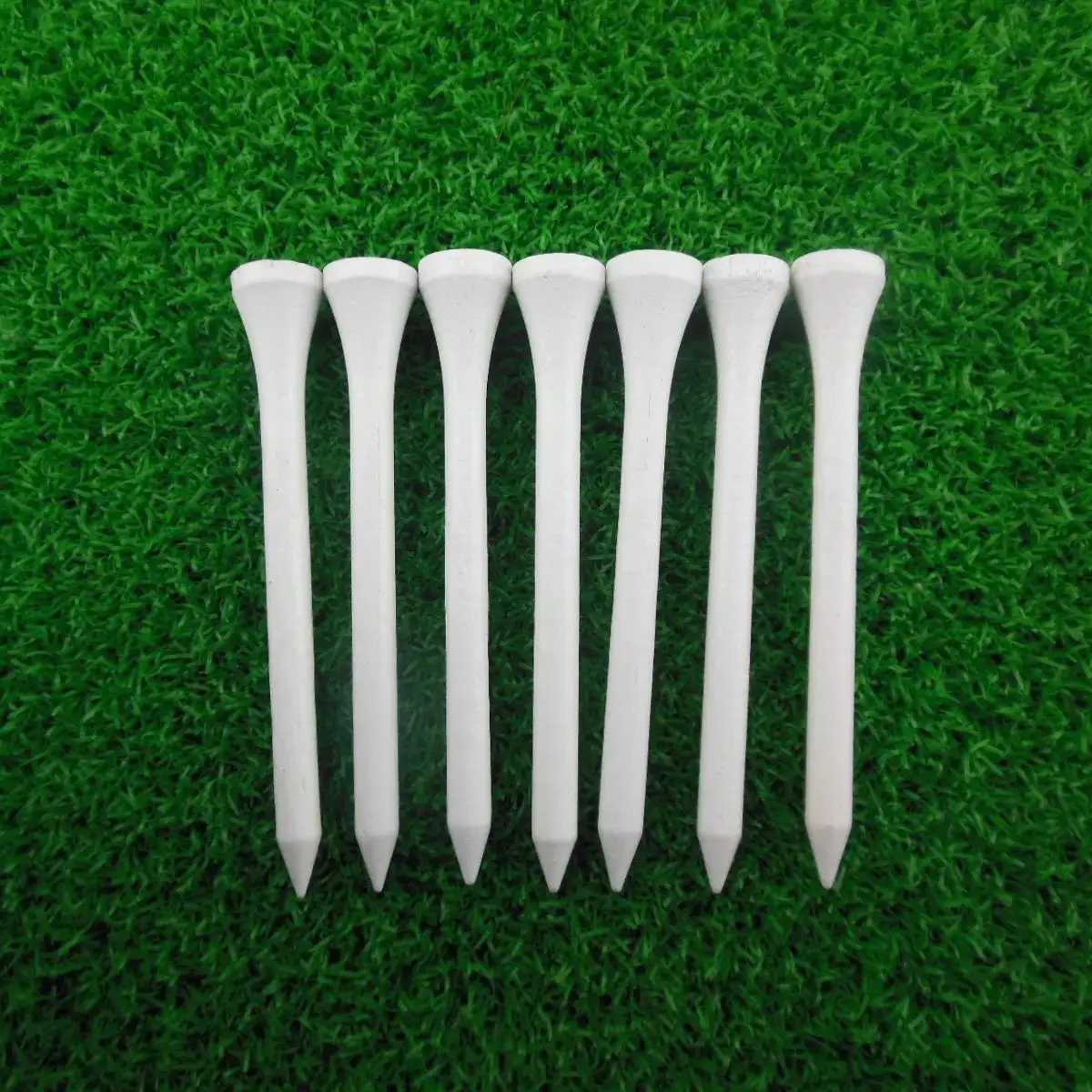 Golf Tees 1000pcs/ lot Great quality bulk 54mm /70mm / 83mm white color wood golf tee S241097
