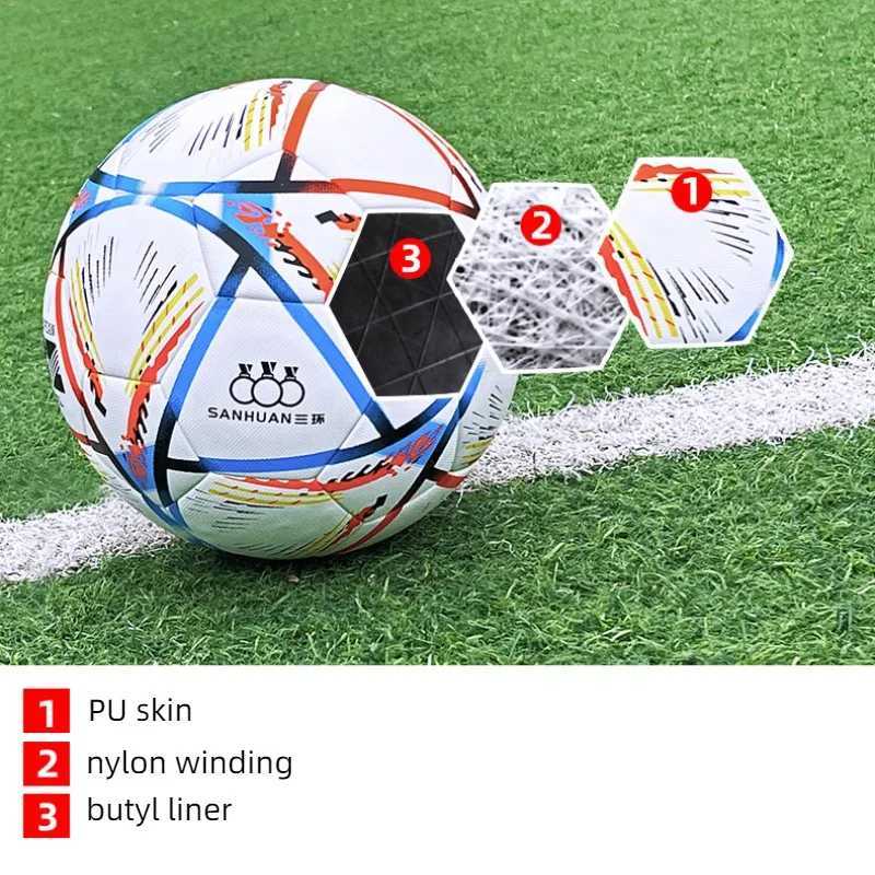 Size 4 Size 5 PU wear-resistant anti akage football childrens football indoor and outdoor training matches ball seam footballW241008