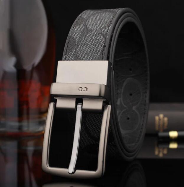 Luxury Mens Belt Designer Belt 3.5cm Knight Print Design 105-125cm Zinc Alloy Buckle Mens Belt Fashion Versatile Style