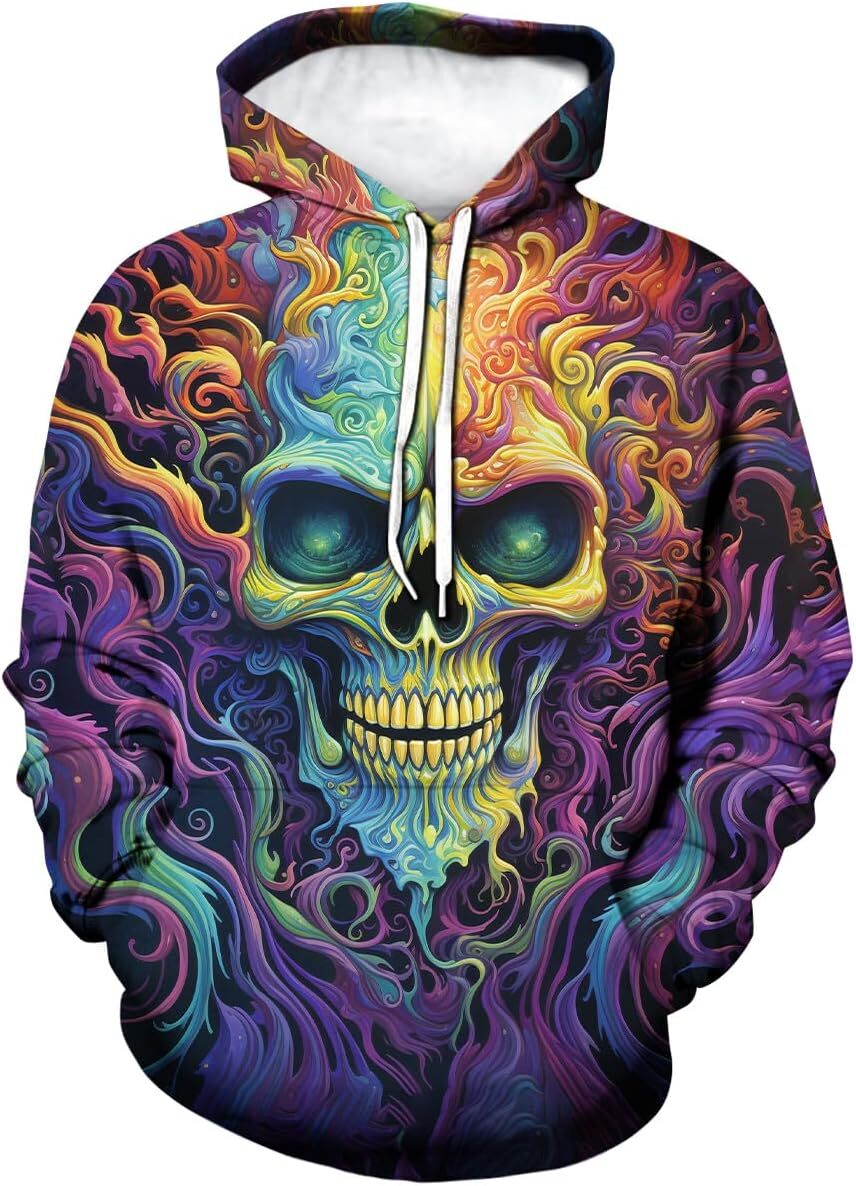 Hoodie for Mens Womens Unisex 3D Tie Dye Hoodies Colorful Graphic Pullover Hooded Fashion Men Women Novelty Sweatshirt Hoodie With Pocket Graphic trac